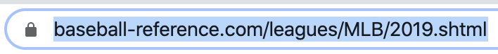 URL being scraped